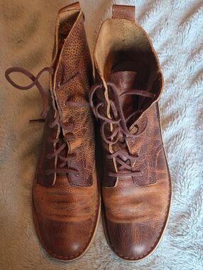 Men's Clarks Desert Mali Brown Leather Lace-Up Boots